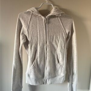 lululemon athletica Light Gray zip hoodie